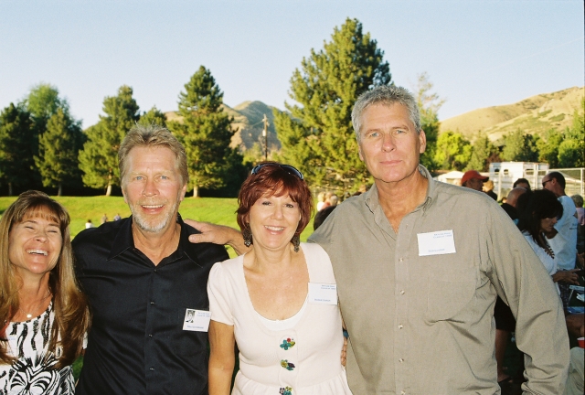 L-R Pam Nelson, Kelly Sutherland, Margie Couron and Rick Couron in a beautiful setting.